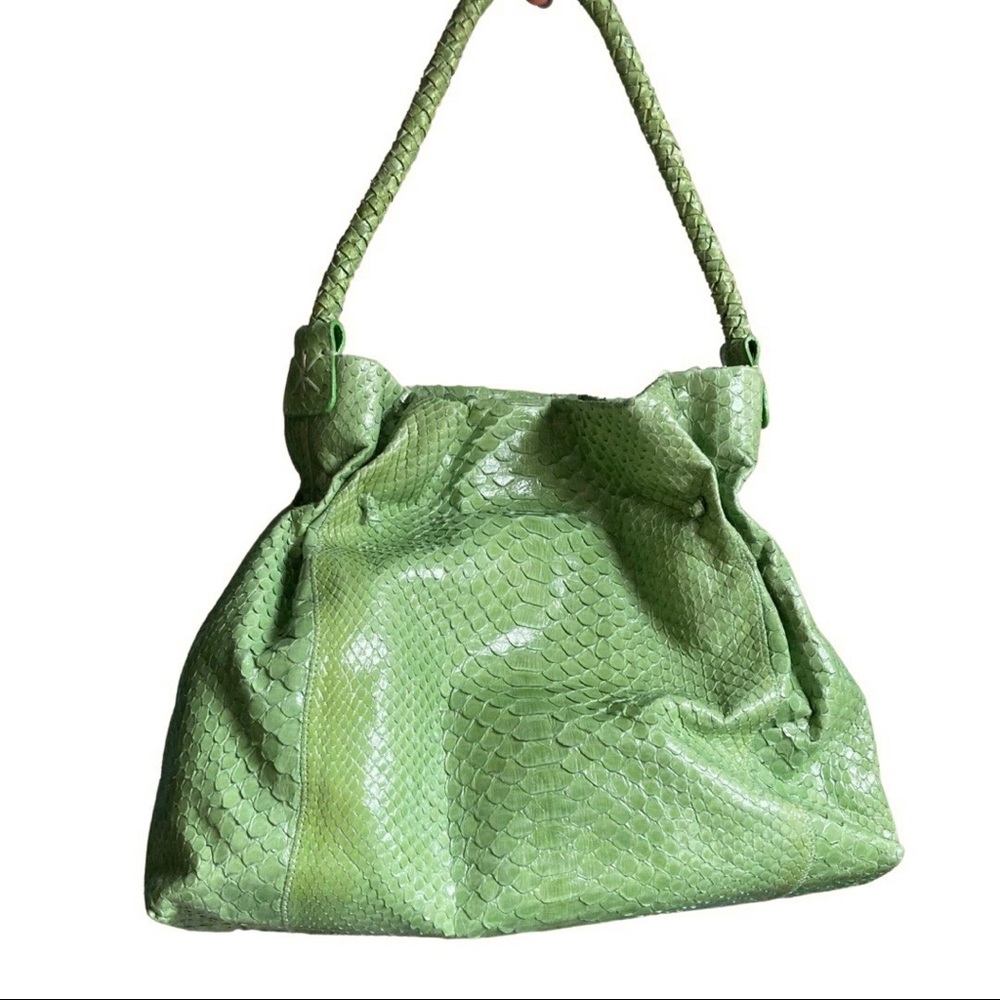 🔥 NWOT CARLOS FALCHI Fatto a Mano snakeskin purse